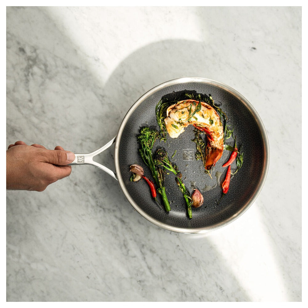 Zwilling Peak Tegame Basso Antiaderente Con Coperchio In Acciaio Inox Con Rivestimento Ceraforce Hycoat