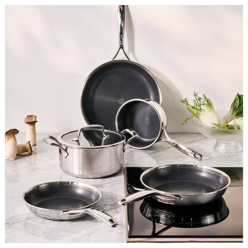 Zwilling Peak Olla Alta Antiadherente Con Tapa En Acero Inoxidable Con Revestimiento Ceraforce Hycoat