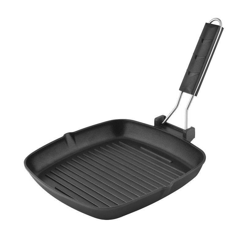26 Cm Ilsa Lightgrill Vierkante Grillpan In Aluminium