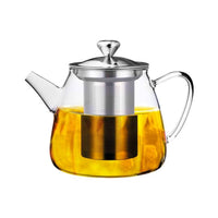 Ilsa Tetera de vidrio borosilicato con filtro de acero inoxidable