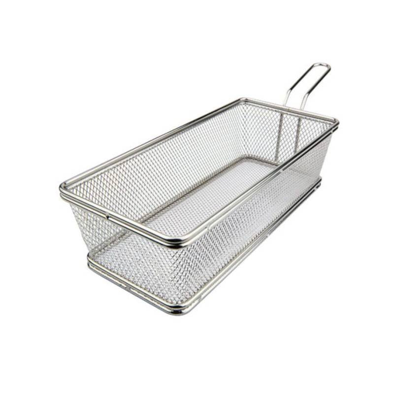 27X12 Cm Ilsa Mini Panier Snack Rectangulaire En Acier Inoxydable 18/10