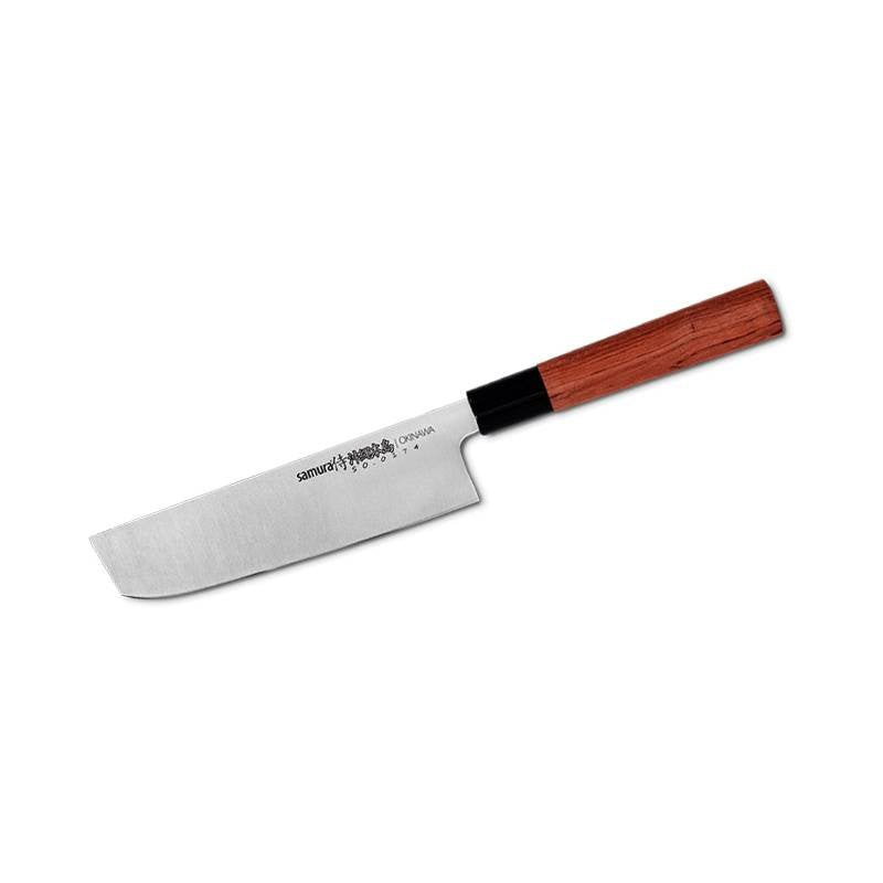 17,2 cm Samura Okinawa Nakiri-Messer aus Edelstahl