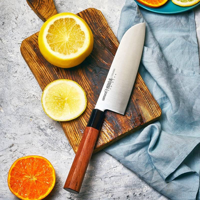 17,5 cm Samura Okinawa cuchillo Santoku acero inoxidable