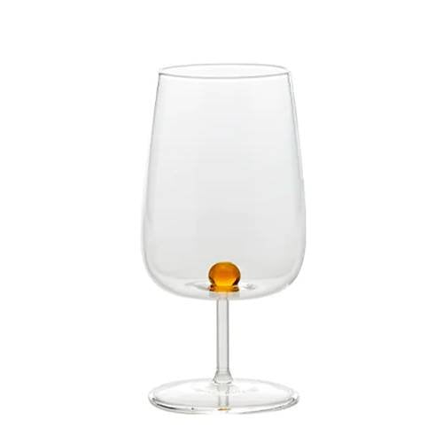 38 Cl Zafferano Bilia Calice Vino Multiuso Bilia Colorata In Vetro Borosilicato Set 6 Pezzi