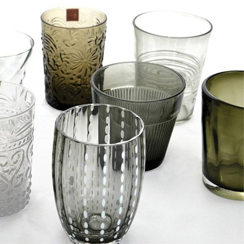 Zafferano Melting Pot water glass in glass - set of 6 pieces