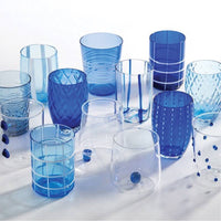 Zafferano Melting Pot water glass in glass - set of 6 pieces
