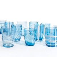 Zafferano Melting Pot water glass in glass - set of 6 pieces