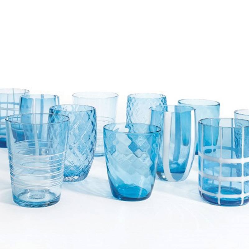 Zafferano Melting Pot water glass in glass - set of 6 pieces