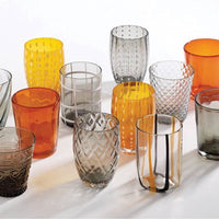 Zafferano Melting Pot water glass in glass - set of 6 pieces