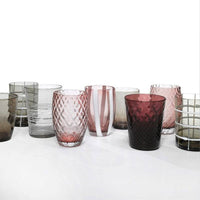 Zafferano Melting Pot water glass in glass - set of 6 pieces