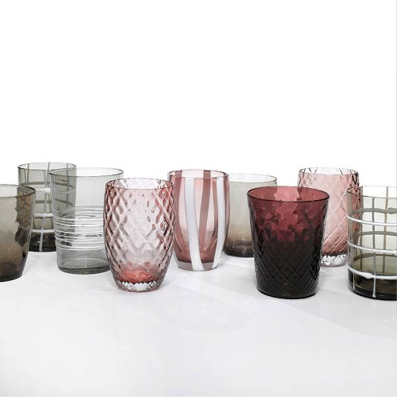 Zafferano Melting Pot water glass in glass - set of 6 pieces
