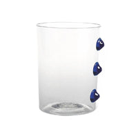 37 Cl Zafferano Petoni Verre À Eau 3 Points Verticaux En Verre Borosilicate Set 6 Pezzi