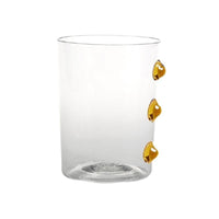 37 Cl Zafferano Petoni Verre À Eau 3 Points Verticaux En Verre Borosilicate Set 6 Pezzi