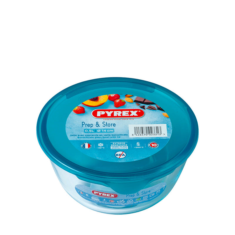 Pyrex Prep And Store Coupe Polyvalente Avec Couvercle En Verre Borosilicate