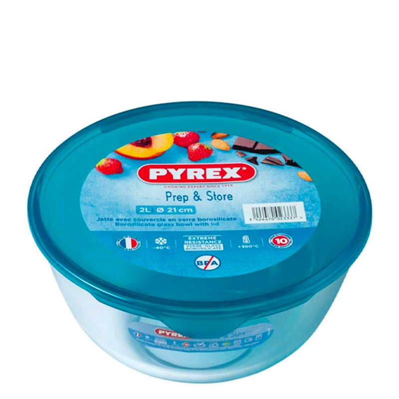 Pyrex Prep And Store Coupe Polyvalente Avec Couvercle En Verre Borosilicate