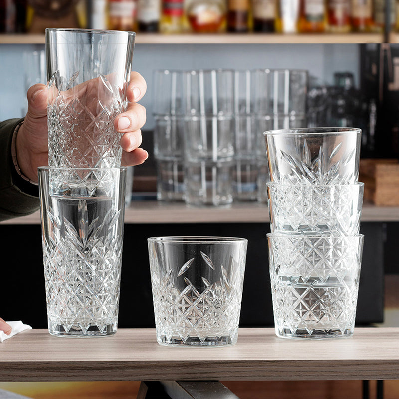 36 Cl Pasabahce Timeless Cocktail Glass in Tempered Glass Set of 6 Pieces