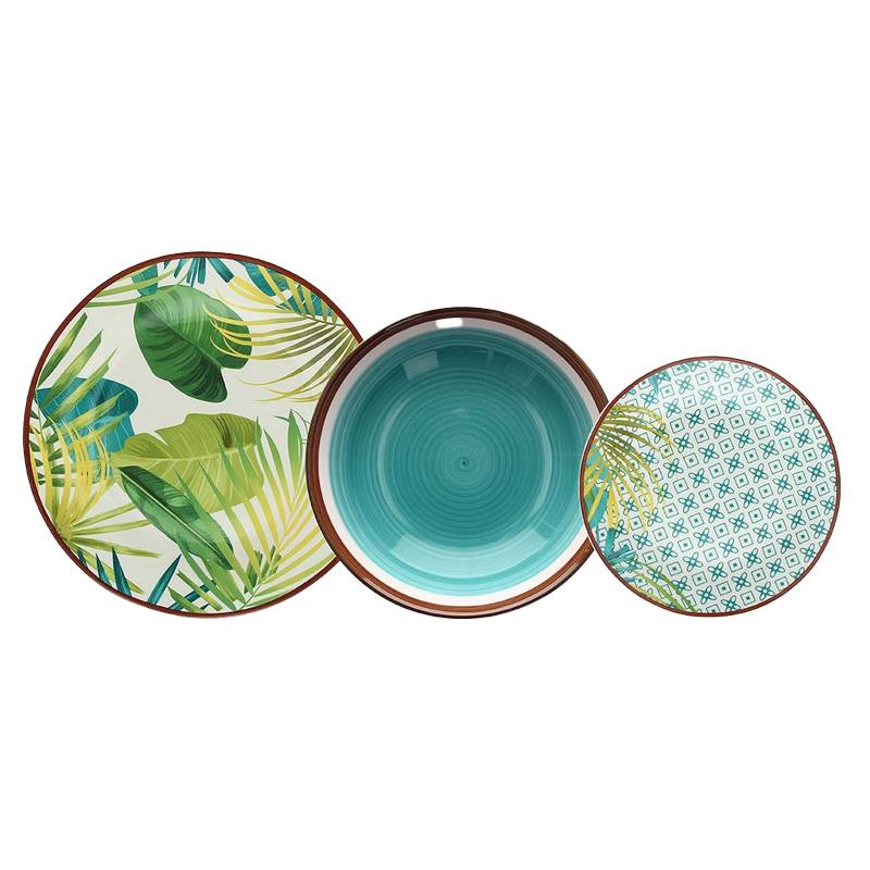 Tognana Metropolis Jungle Vajilla En Porcelana Set 18 Piezas