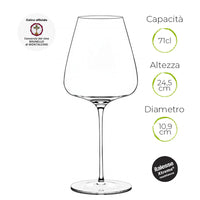 71 Cl Italesse T Made 70 Copa Vino Tinto En Vidrio Set de 2 Piezas
