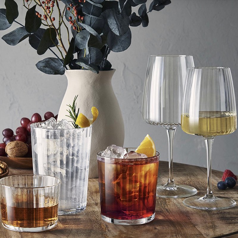 37 4 Cl Bormioli Rocco Exclusiva White Wine Glass in Glass Set 6 pcs