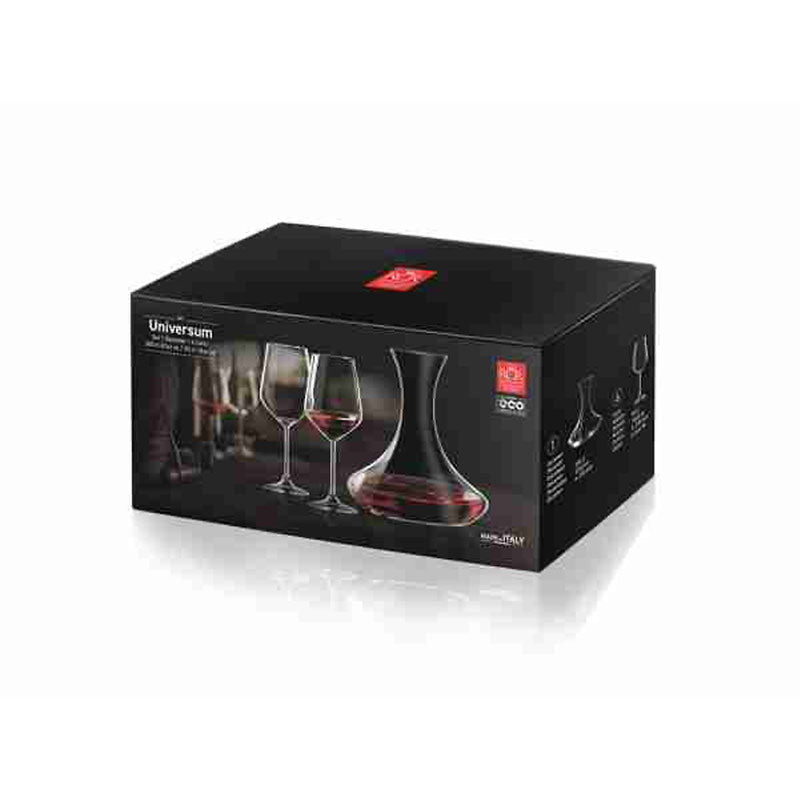 Rcr Universum Decanter In Vetro Set 7 Pezzi