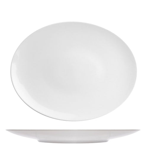 33 Cm Lioness Florence Flat Plate in Porcelain Set 4 pcs