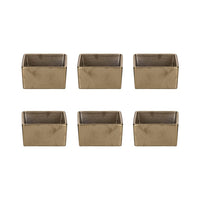 6X6 Cm Etna Petite Coupe En Porcelaine Set de 6 Pcs
