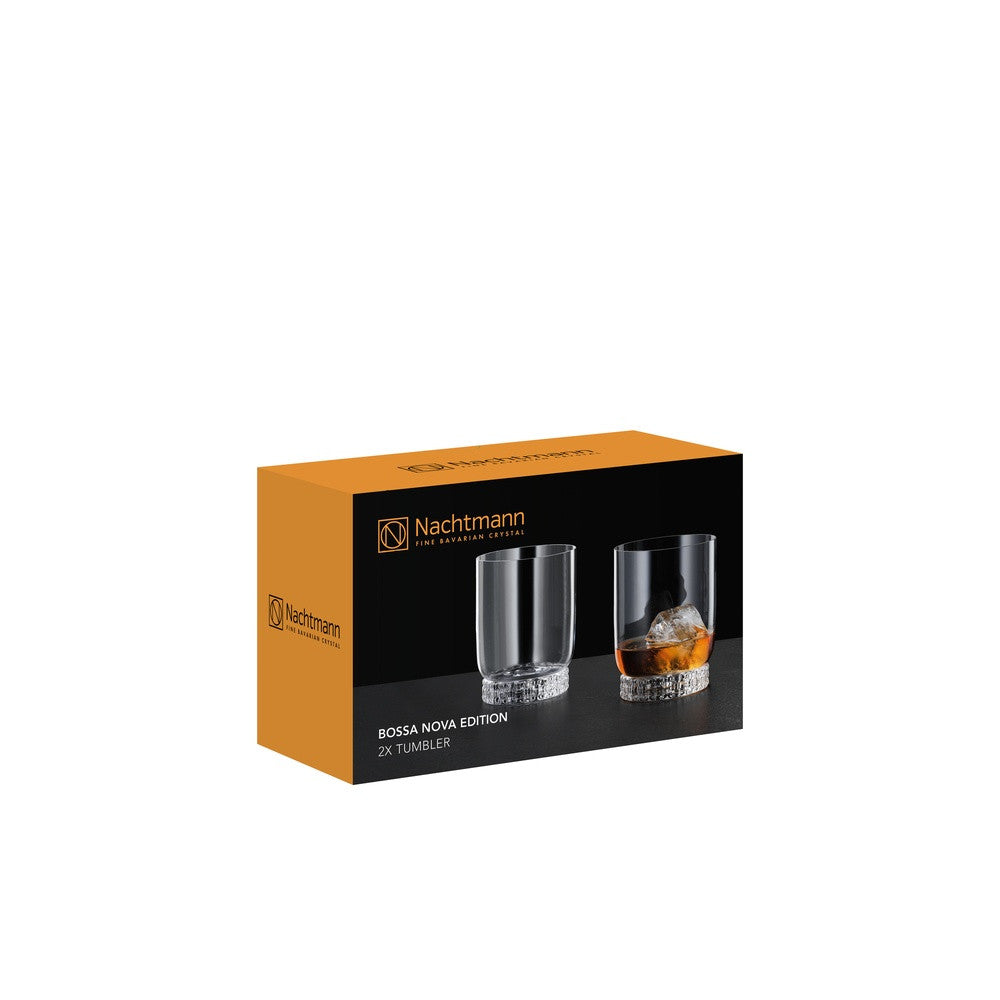 36 cl - Nachtmann Bossa Nova Vaso de Cóctel Tumbler En Vidrio Cristalino - Set de 2 Piezas
