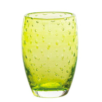 35 Cl Zafferano Bolicante Bicchiere Acqua Bolle In Vetro Soffiato Set 6 Pezzi