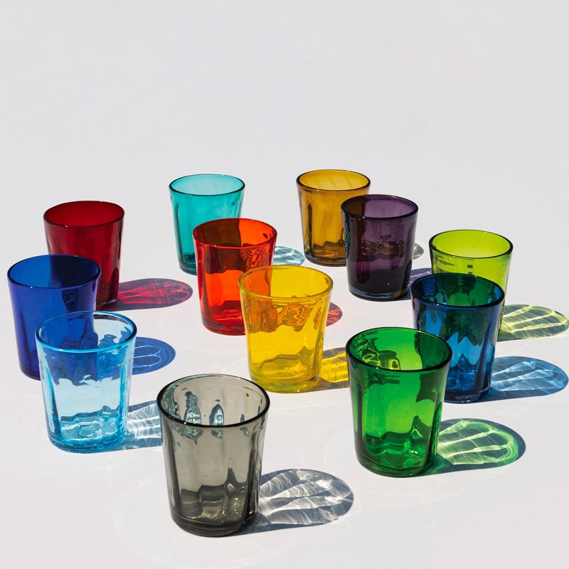 32 Cl Zafferano Bei water glass in mouth-blown glass - set of 6 pieces