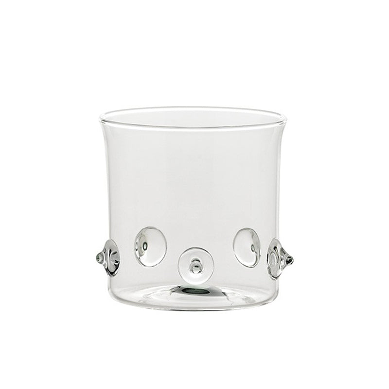38 Cl Zafferano Patea Bicchiere Acqua Punti Colorati In Vetro Borosilicato Set 6 Pezzi