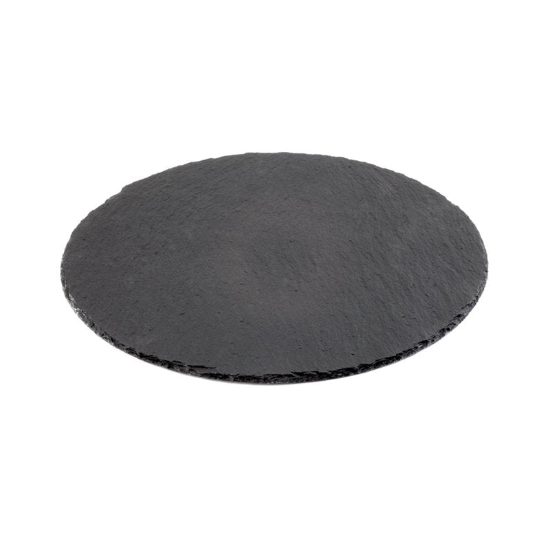 28 Cm Aps Round Serving Tray In Slate