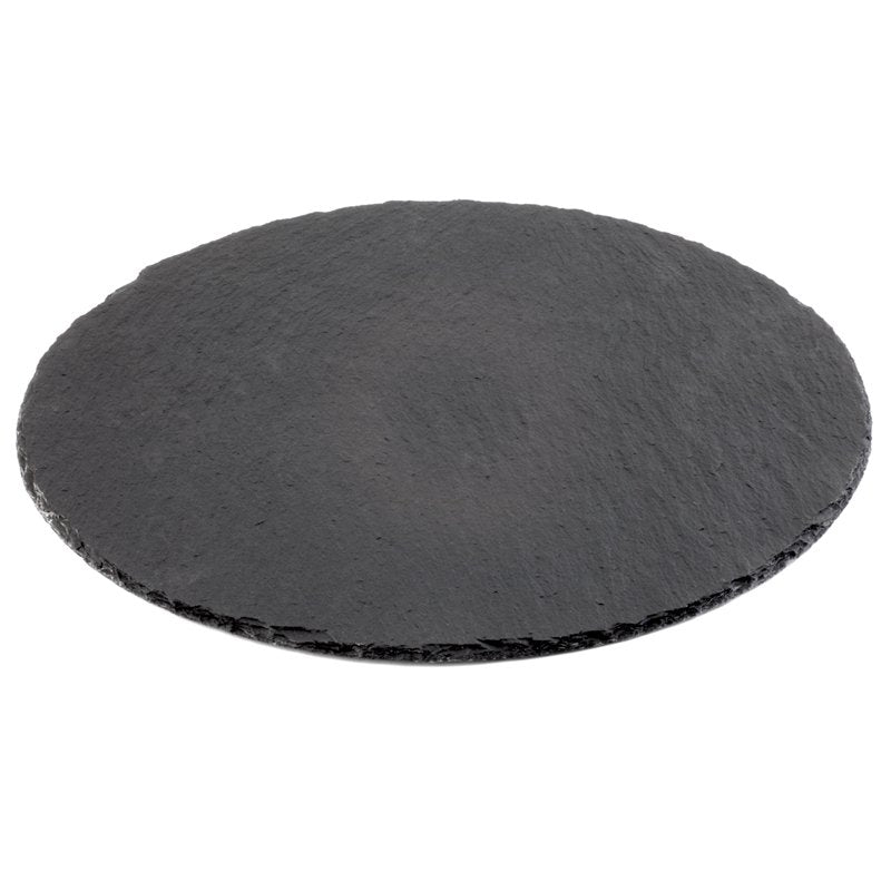 38 Cm Aps Round Serving Tray Plate in Slate
