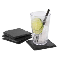 10X10 Cm Aps Sous-Verres En Ardoise Set 4 Pcs