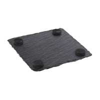 10X10 Cm Aps Sous-Verres En Ardoise Set 4 Pcs