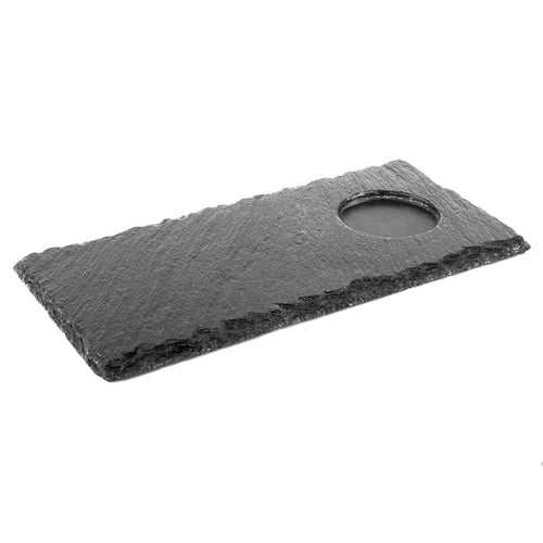 25X12 Cm Aps Piatto Vassoio Con Inserto In Ardesia
