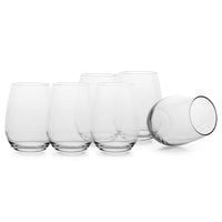 57 Cl Pasabahce Amber Red Wine Glass In Glass Set of 6 Pcs