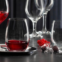 57 Cl Pasabahce Amber Red Wine Glass In Glass Set of 6 Pcs
