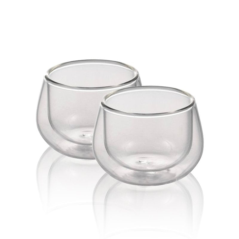 10 Cl Ilsa Verre À Café Double Paroi En Verre Borosilicate Set 2 Pièces