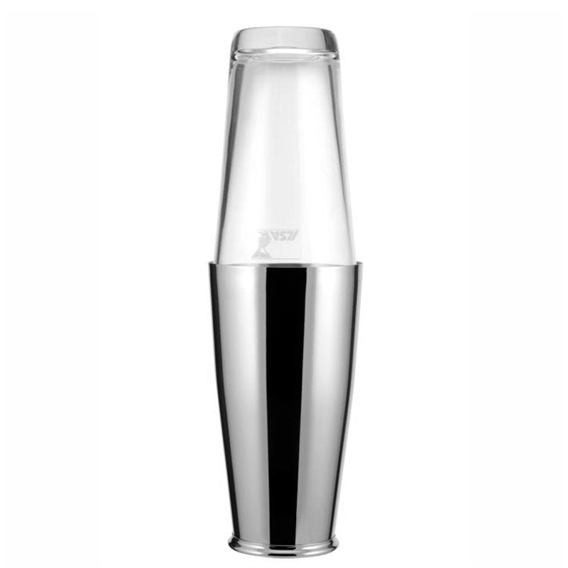 50 Cl Ilsa Boston Shaker in Glas en Roestvrijstaal Set van 2 Stuks