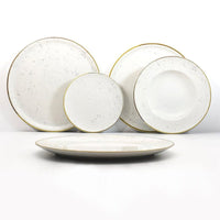 31 Cm Saturnia Stains Pizzabord in Porselein Set 6 St