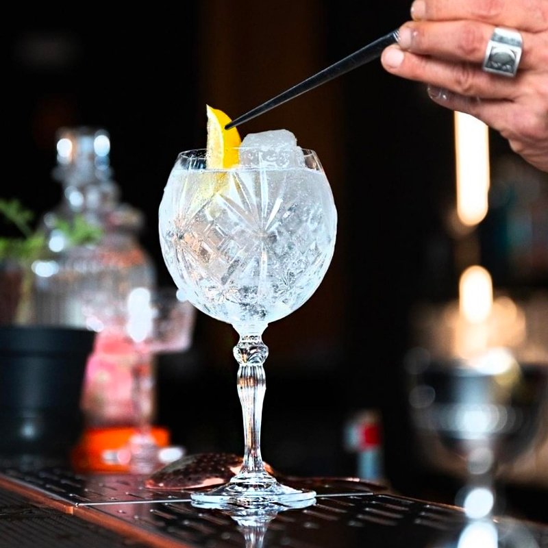 65 Cl Rcr Melodia Gin-Tonic-Glas aus Glas Set mit 6 Stück