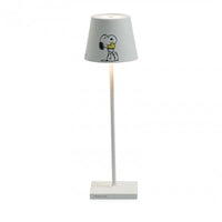 38 Cm Zafferano Poldina X Peanuts lámpara de mesa
