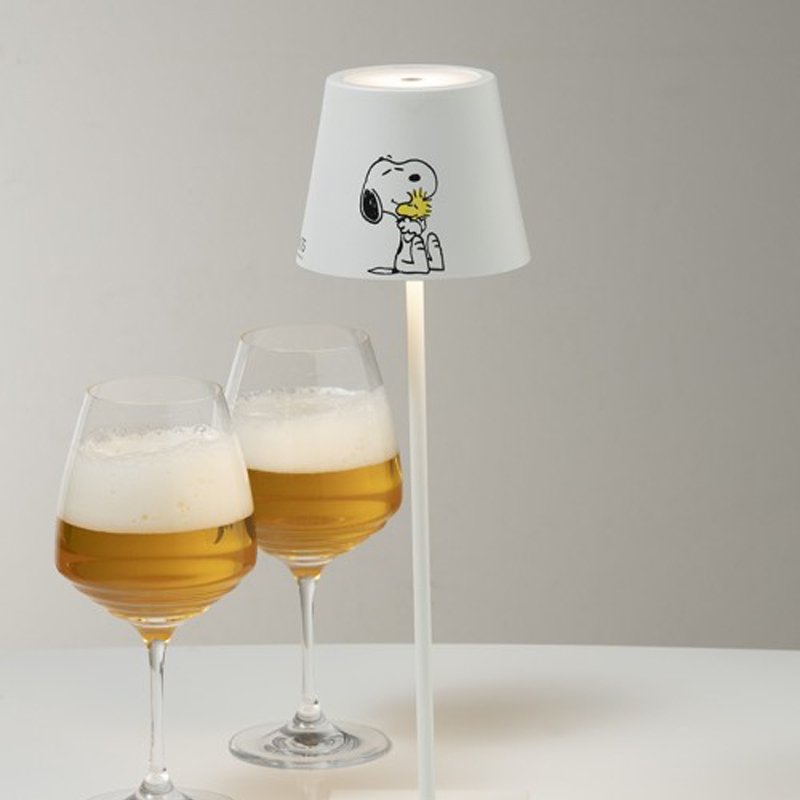 38 Cm Zafferano Poldina X Peanuts lámpara de mesa