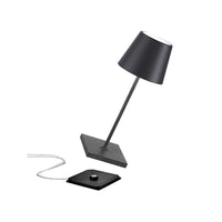 30 Cm Zafferano Poldina Mini Lampada Da Tavolo