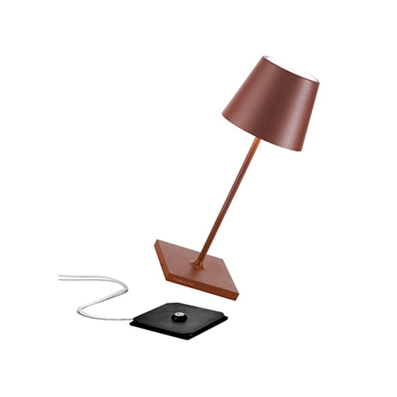 30 Cm Zafferano Poldina Mini Lampada Da Tavolo