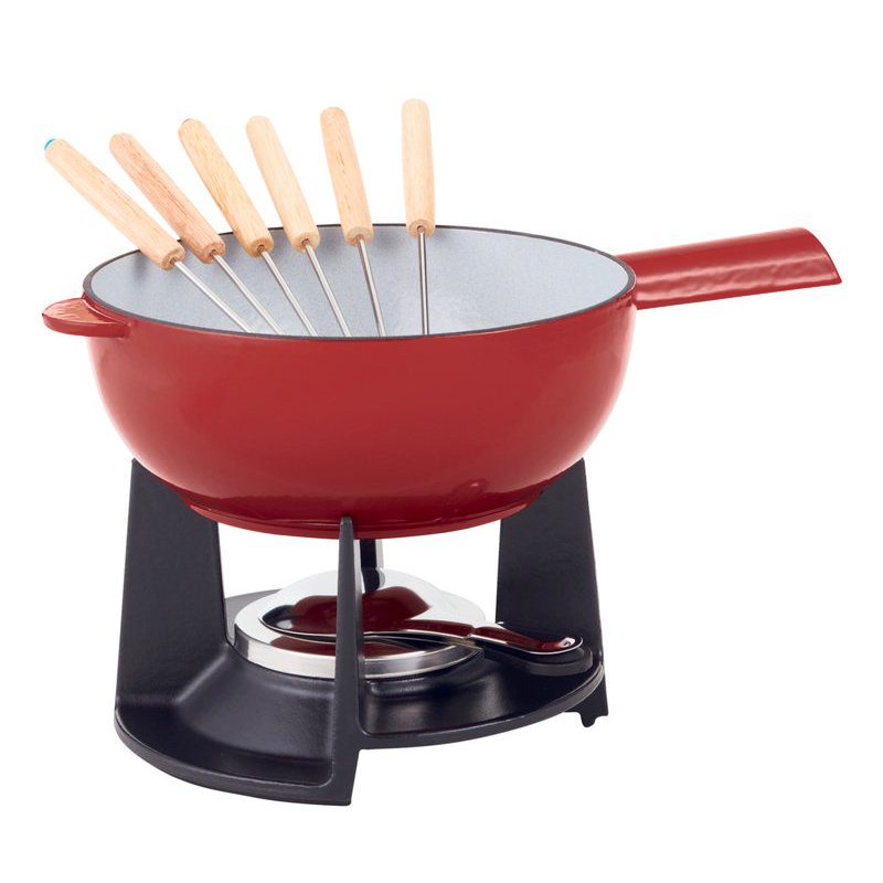 1 8 L Ilsa Normandie Set Fondue Pour 6 Personnes En Fonte