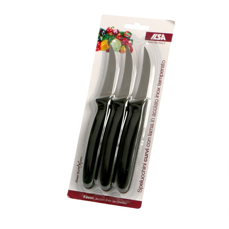 Ilsa Tuttixuno Coltello Spelucchino In Acciaio Inox Set 3 Pz