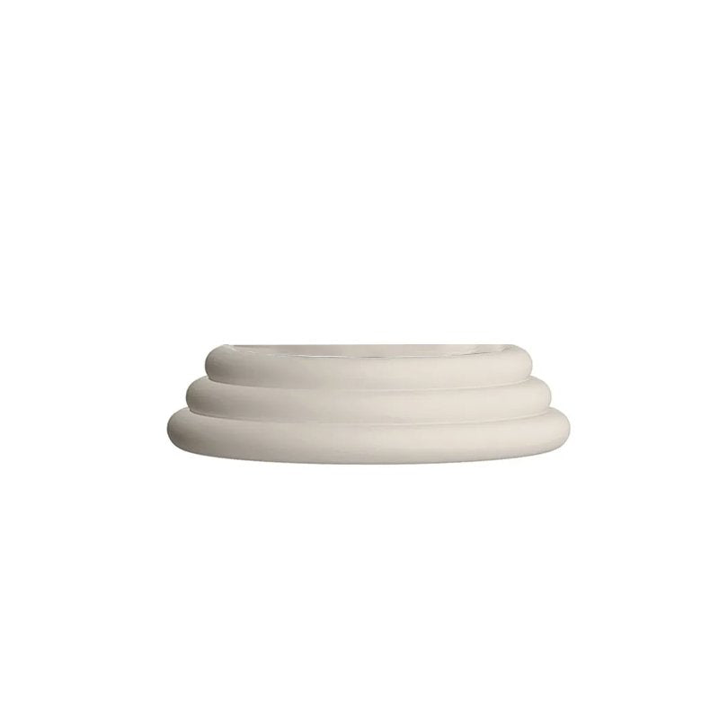 8 Cm Italesse Frost Round Glass Holder in Silicone