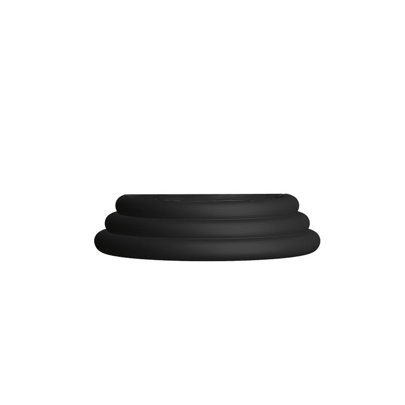 8 Cm Italesse Frost Round Glass Holder in Silicone
