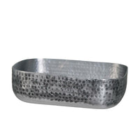 23x15.5 cm - Portofino Corbeille à pain en aluminium martelé